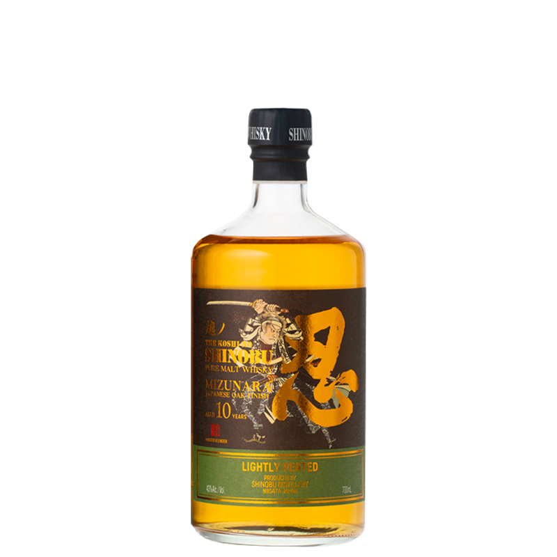 The Koshino Shinobu Pure Malt 10 Y.O. Mizunara finish Lightly Peated SHINOBU