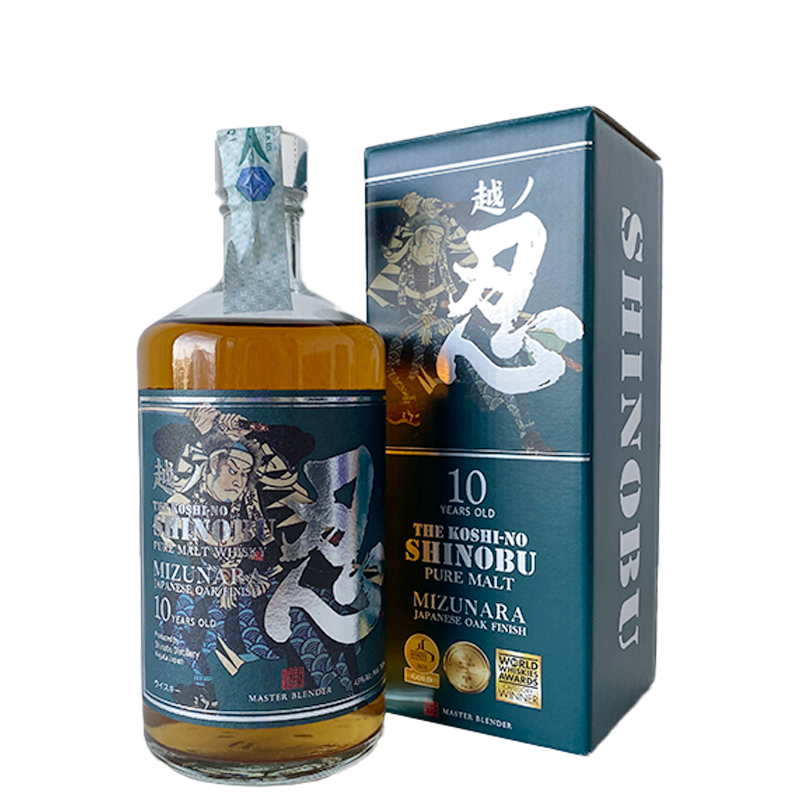 The Koshino Shinobu Pure Malt 10 Y.O. Mizunara finish SHINOBU